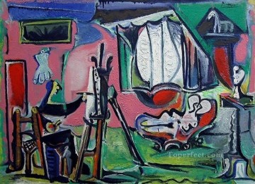  1963 Painting - The Artist and His Model L artiste et son modele I II 1963 Cubist